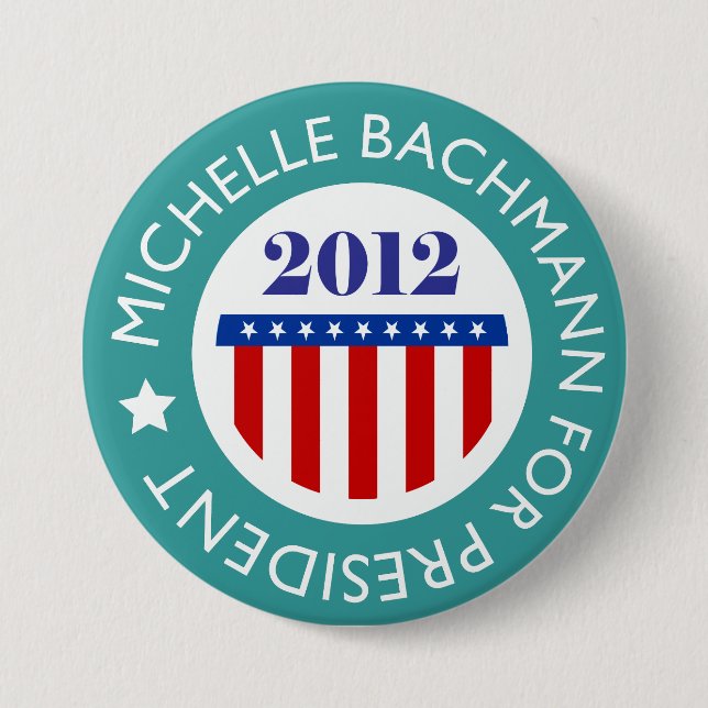 Michelle Bachman for President 2012 Button Pins (Front)