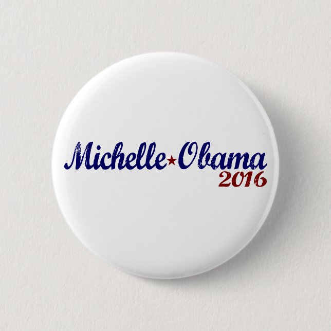 Michelle Obama 2016 6 Cm Round Badge (Front)