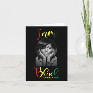 Michelle Obama Black Excellence Black History Mont Card