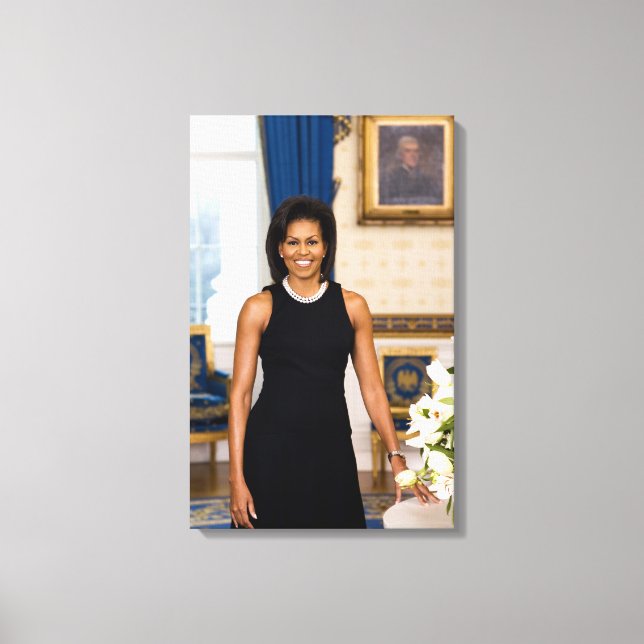Michelle Obama Canvas Print (Front)