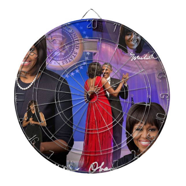 Michelle Obama Dartboard (Front)