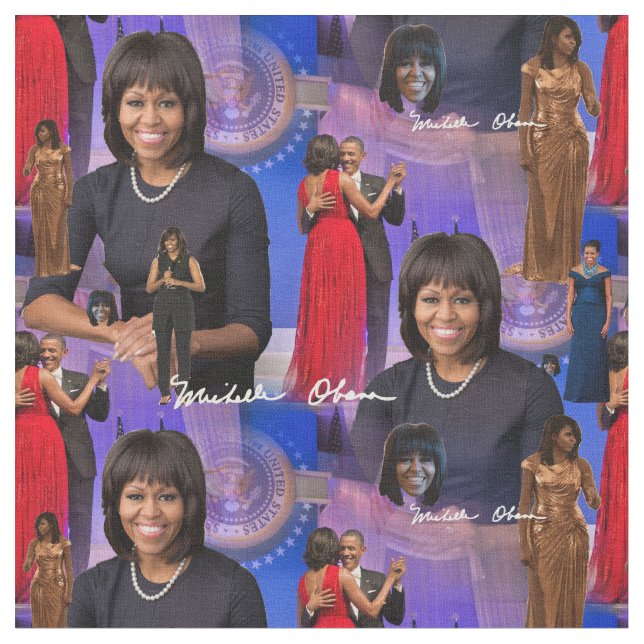 Michelle Obama fabric (Close Up)