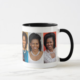 MICHELLE OBAMA FASHION QUEEN IN ENGLAND MUG