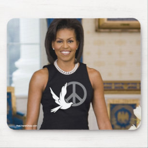 Michelle Obama First Lady of Peace Mouse Pad