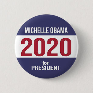 Michelle Obama For President 2020 USA Election 6 Cm Round Badge