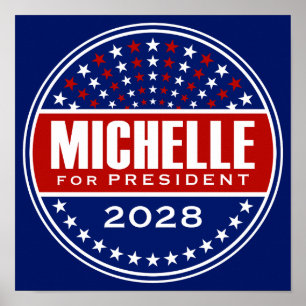 Michelle Obama for President 2028 Poster