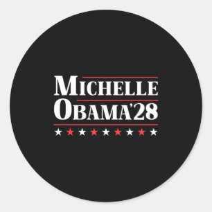 Michelle Obama For President 2028 T-shirt.png Classic Round Sticker