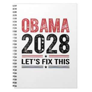 Michelle Obama for President Obama 2028 Notebook