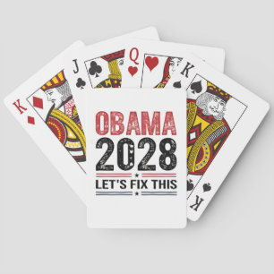 Michelle Obama for President Obama 2028 Playing Cards