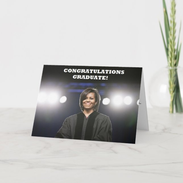 Michelle Obama-Graduation Card (Front)