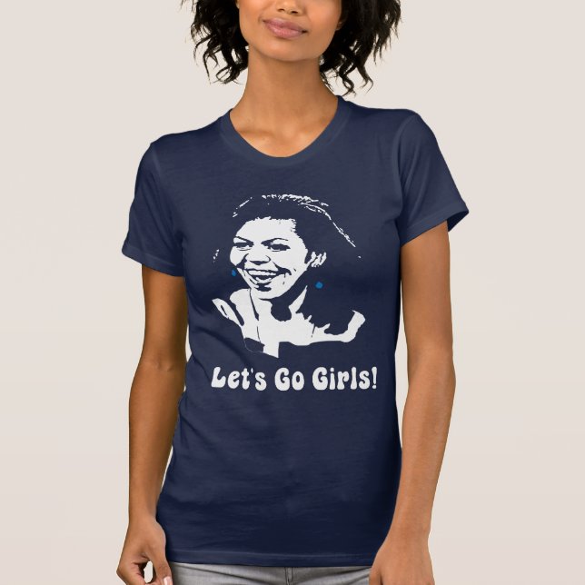 Michelle Obama Let's Go Girls! T-Shirt (Front)
