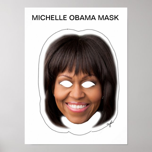 Michelle Obama Mask Poster (Front)