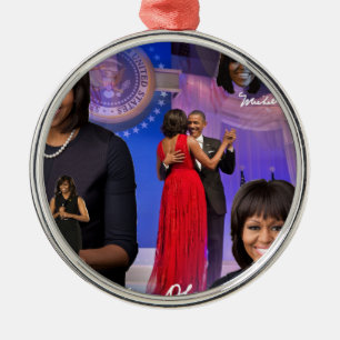 Michelle Obama Metal Tree Decoration