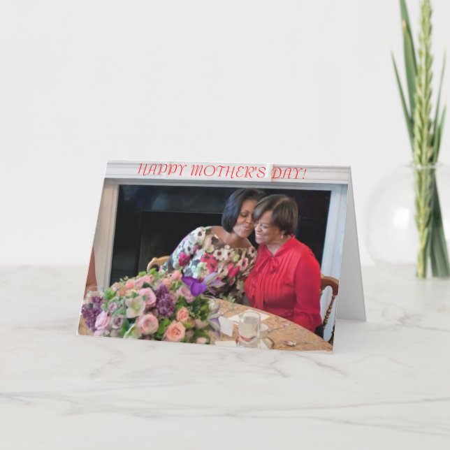 Michelle Obama Mother's Day Card (Front)