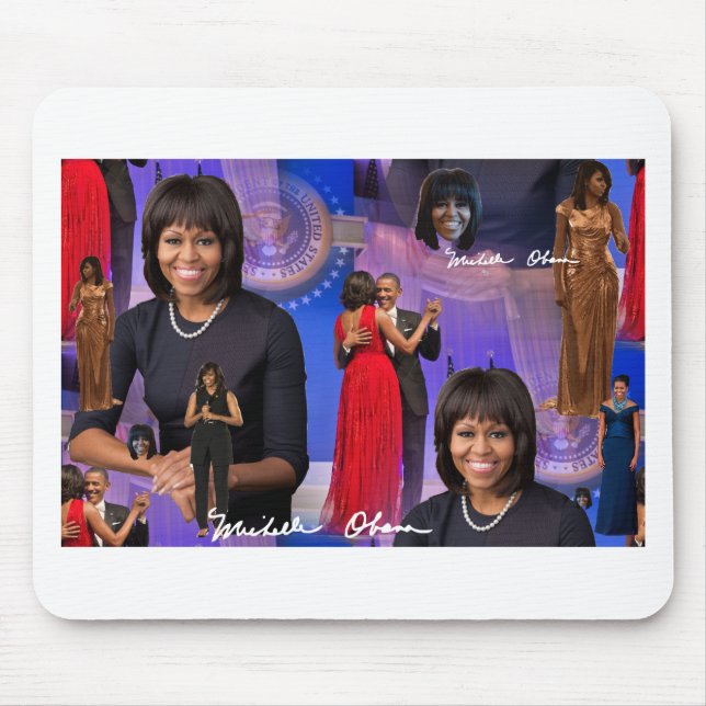 Michelle Obama Mouse Pad (Front)