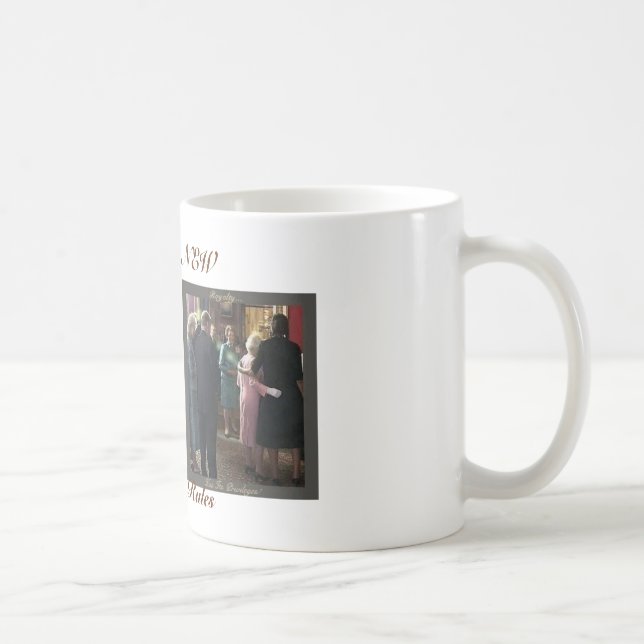 Michelle Obama & The Queen mug (Right)