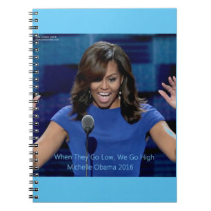 Michelle Obama "We Go High" Collectable Notebook