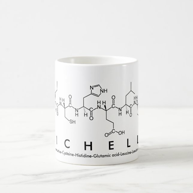 Michelle peptide name mug (Center)