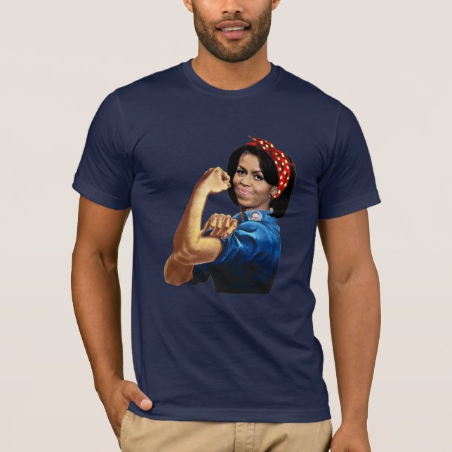 MICHELLE THE RIVETER T-Shirt (Front)