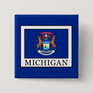 Michigan 15 Cm Square Badge