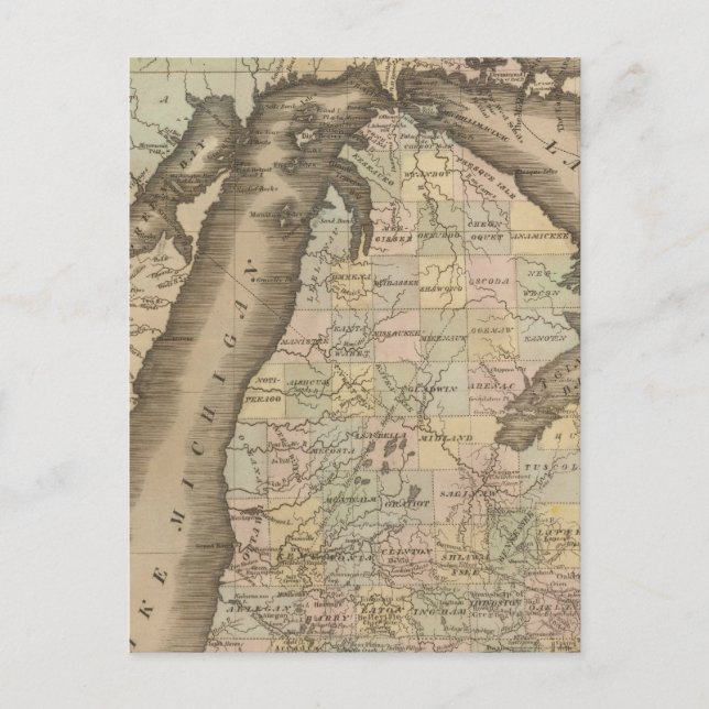 Michigan 4 postcard (Front)