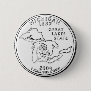 Michigan 6 Cm Round Badge