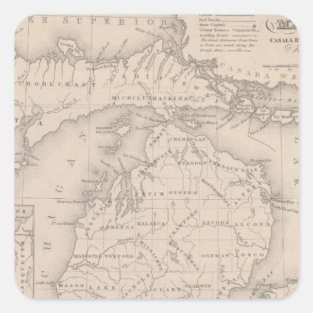 Michigan 9 square sticker (Front)