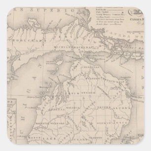 Michigan 9 square sticker