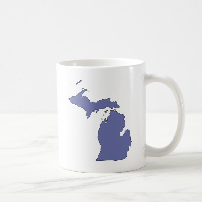 Michigan: A BLUE State Coffee Mug (Right)