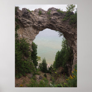 Michigan Arch Rock Geology Photo Poster