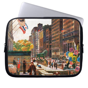 Michigan Avenue, Chicago by John Falter Laptop Sleeve