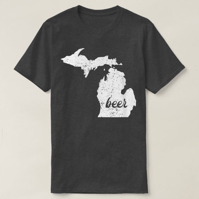 Michigan Beer  for Michiganders that Love Brewerie T-Shirt (Design Front)