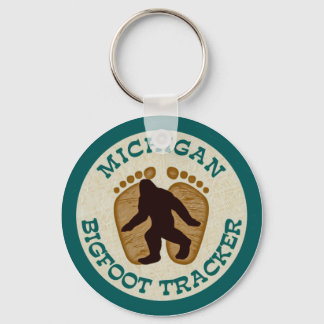 Michigan Bigfoot Tracker Key Ring