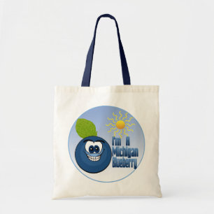 Michigan Blueberry Tote Bag