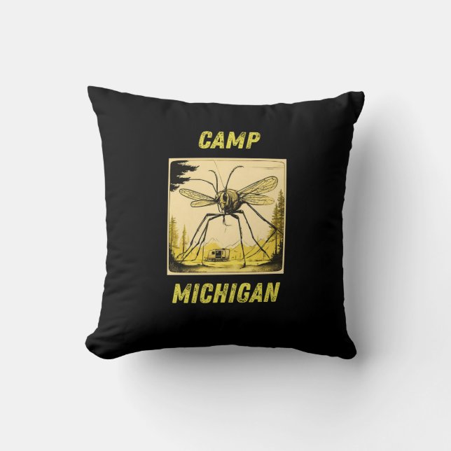 Michigan camping - perfect pillow for your camper! (Front)