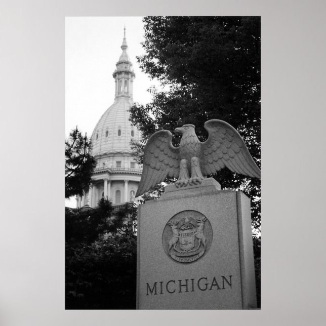 Michigan Capitol Building Poster (Front)