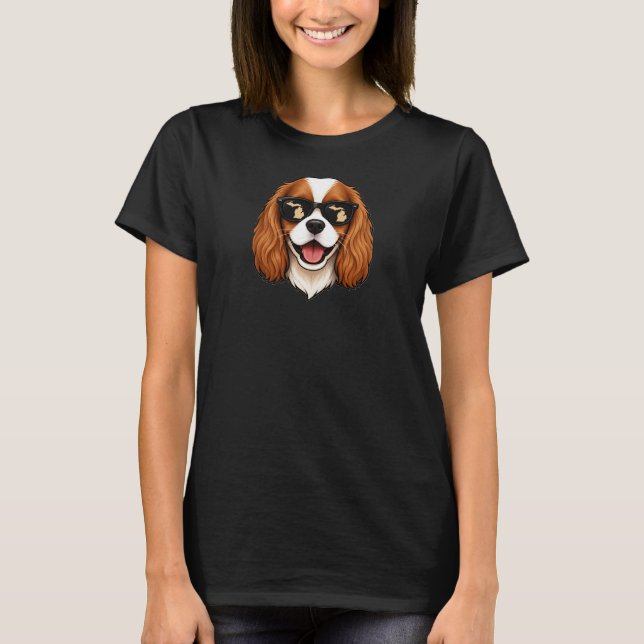 Michigan Cavalier King Charles Spaniel T-Shirt (Front)