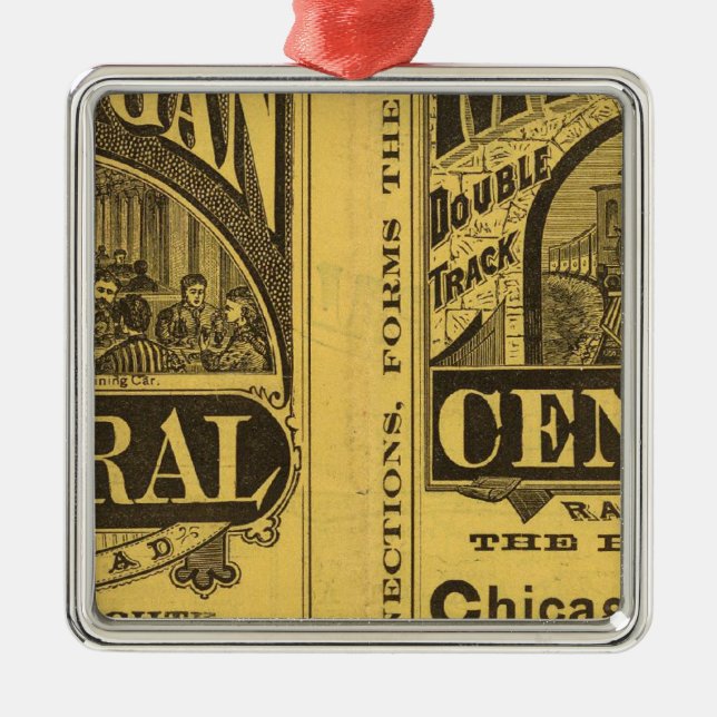 Michigan Central Railroad Metal Tree Decoration (Front)