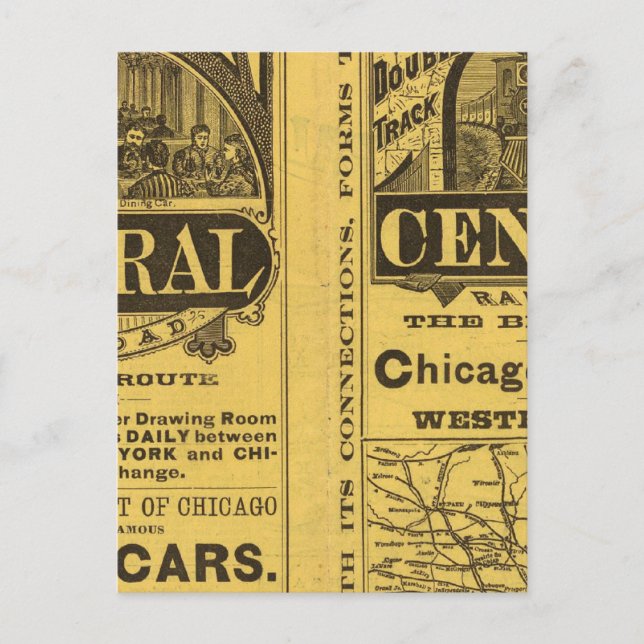 Michigan Central Railroad Postcard (Front)