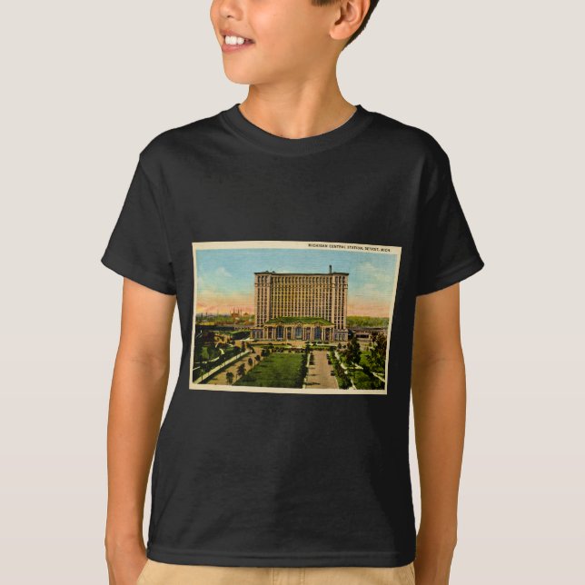 Michigan Central Station Detroit, Michigan T-Shirt (Front)