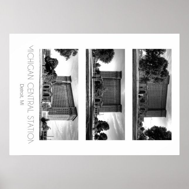 Michigan Central Train Station Poster (Front)