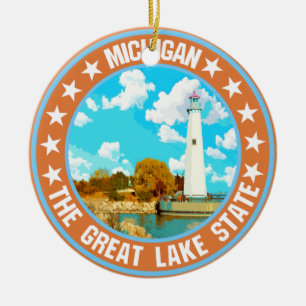 Michigan                                           ceramic tree decoration