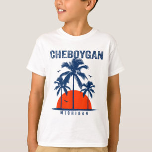 Michigan Cheboygan Ocean Surfing Surfboarding T-Shirt