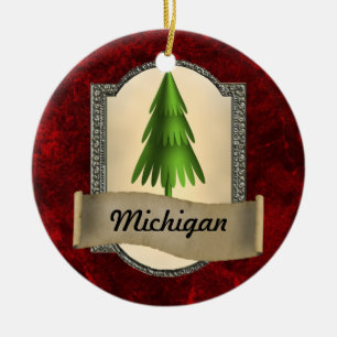 Michigan Christmas Ornament