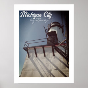 Michigan City IN lighthouse Poster