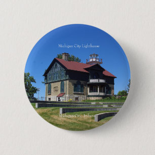 Michigan City Lighthouse button
