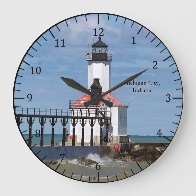 Michigan City Pierhead Light clock (Front)