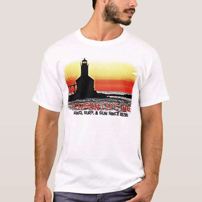 Michigan City Retro T-Shirt (Front)
