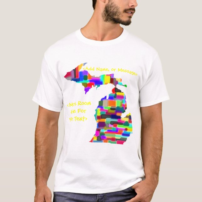 Michigan Colourful Customisable Shirt - Customise (Front)