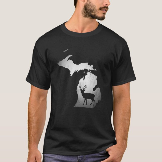 Michigan Deer Hunting T Shirt (Front)